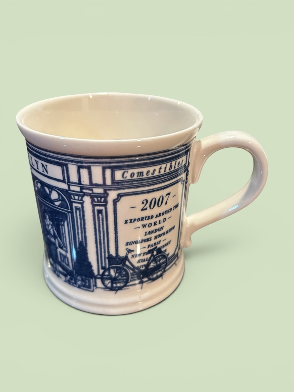 Crabtree & Evelyn 2007 Blue/White Annual Collectible Mug - Pre-Owned No Box